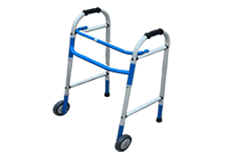 ADJUSTABLE WALKER WITH FRONT WHEELS